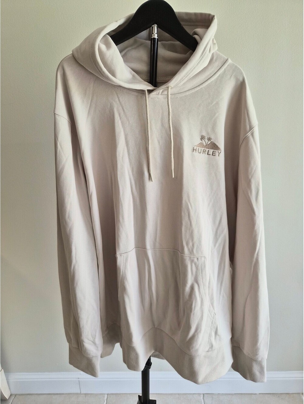 Hurley French Terry Hoodie in Beige XXL 0098